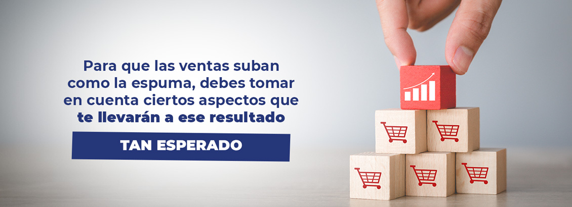 Torre de cubos con carritos ecommerce que simulan aumento de ventas